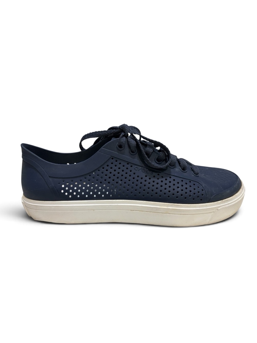 Crocs Citilane Roka Court Lace-Up Sneakers in Navy Blue Size 11
